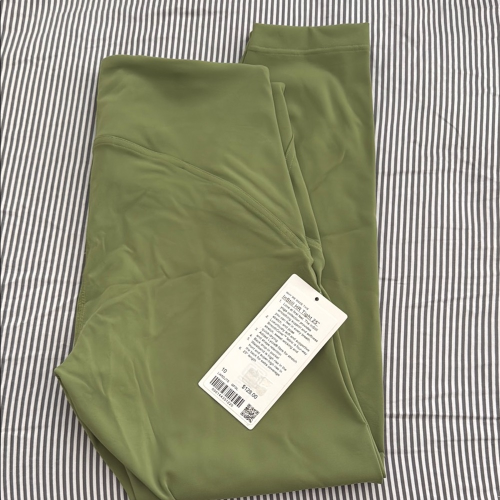 Lululemon Instill HR Tight 25”- Olive Green - NWT